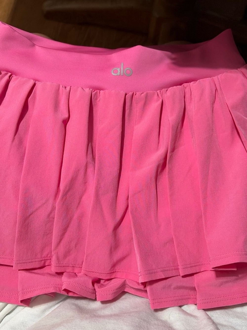ALO Yoga Hot Pink Pleated Skater Skirt